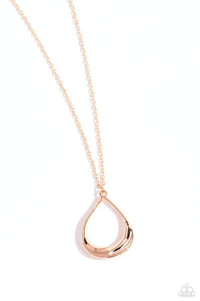 Subtle Season Rose Gold Necklace-Jewelry-Paparazzi Accessories-Ericka C Wise, $5 Jewelry Paparazzi accessories jewelry ericka champion wise elite consultant life of the party fashion fix lead and nickel free florida palm bay melbourne