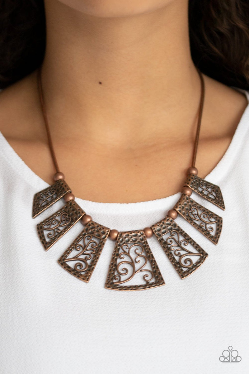 Vintage Vineyard Copper Necklace Ericka C Wise 5 Jewelry