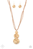 Circulating Shimmer Gold Necklace-Jewelry-Paparazzi Accessories-Ericka C Wise, $5 Jewelry Paparazzi accessories jewelry ericka champion wise elite consultant life of the party fashion fix lead and nickel free florida palm bay melbourne