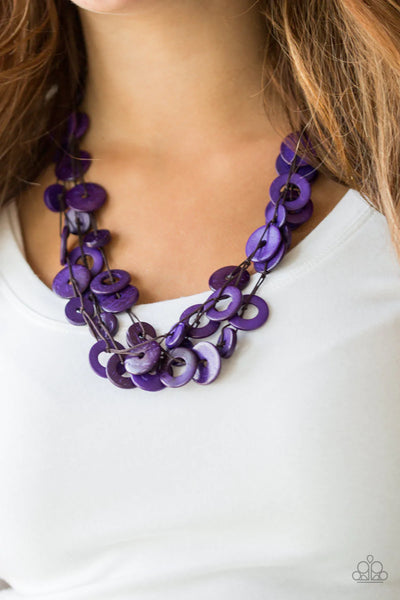 Wonderfully Walla Walla Purple Necklace-Jewelry-Paparazzi Accessories-Ericka C Wise, $5 Jewelry Paparazzi accessories jewelry ericka champion wise elite consultant life of the party fashion fix lead and nickel free florida palm bay melbourne