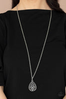 Garden Estate Silver Necklace-Jewelry-Paparazzi Accessories-Ericka C Wise, $5 Jewelry Paparazzi accessories jewelry ericka champion wise elite consultant life of the party fashion fix lead and nickel free florida palm bay melbourne
