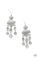 Get Your Artifacts Straight Silver Earrings-Jewelry-Paparazzi Accessories-Ericka C Wise, $5 Jewelry Paparazzi accessories jewelry ericka champion wise elite consultant life of the party fashion fix lead and nickel free florida palm bay melbourne