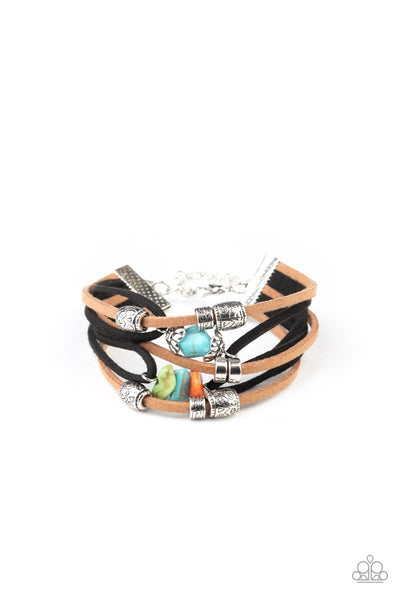 Rocky Mountain Rebel Multi Bracelet-Jewelry-Paparazzi Accessories-Ericka C Wise, $5 Jewelry Paparazzi accessories jewelry ericka champion wise elite consultant life of the party fashion fix lead and nickel free florida palm bay melbourne
