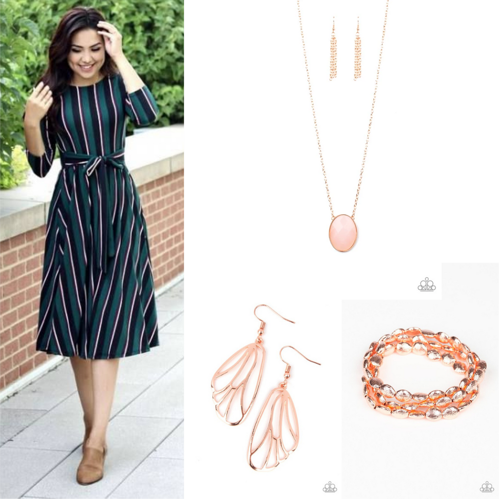 Blush Copper and Blue