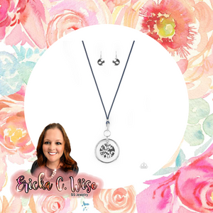 Cord-Inated Effort Blue Necklace