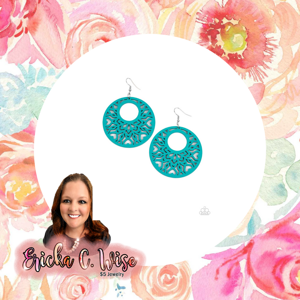 Tropical Reef Blue Earrings
