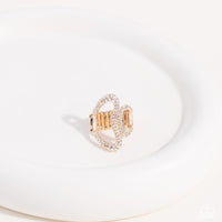Gap Year Gold Ring-Jewelry-Paparazzi Accessories-Ericka C Wise, $5 Jewelry Paparazzi accessories jewelry ericka champion wise elite consultant life of the party fashion fix lead and nickel free florida palm bay melbourne