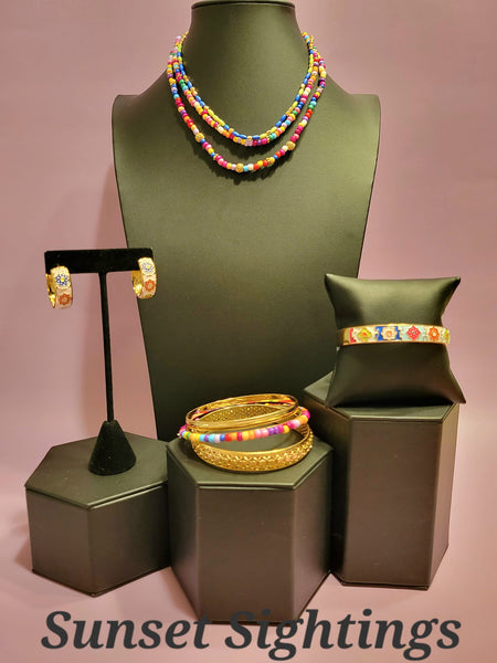 Sunset Sightings Fashion Fix, December 2023-Jewelry-Paparazzi Accessories-Ericka C Wise, $5 Jewelry Paparazzi accessories jewelry ericka champion wise elite consultant life of the party fashion fix lead and nickel free florida palm bay melbourne