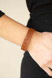 Rural Equinox Brown Leather Bracelet-Jewelry-Paparazzi Accessories-Ericka C Wise, $5 Jewelry Paparazzi accessories jewelry ericka champion wise elite consultant life of the party fashion fix lead and nickel free florida palm bay melbourne