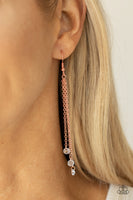 Divine Droplets Copper Earrings-Jewelry-Paparazzi Accessories-Ericka C Wise, $5 Jewelry Paparazzi accessories jewelry ericka champion wise elite consultant life of the party fashion fix lead and nickel free florida palm bay melbourne