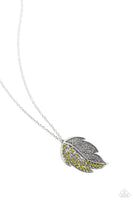 A Mid-AUTUMN Nights Dream Green Necklace-Jewelry-Paparazzi Accessories-Ericka C Wise, $5 Jewelry Paparazzi accessories jewelry ericka champion wise elite consultant life of the party fashion fix lead and nickel free florida palm bay melbourne