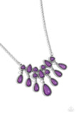 Exceptionally Ethereal Purple Necklace-Jewelry-Paparazzi Accessories-Ericka C Wise, $5 Jewelry Paparazzi accessories jewelry ericka champion wise elite consultant life of the party fashion fix lead and nickel free florida palm bay melbourne