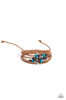 Absolutely WANDER-ful Blue Bracelet-Jewelry-Paparazzi Accessories-Ericka C Wise, $5 Jewelry Paparazzi accessories jewelry ericka champion wise elite consultant life of the party fashion fix lead and nickel free florida palm bay melbourne