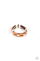 Ready to Ride Orange Urban Bracelet-Jewelry-Paparazzi Accessories-Ericka C Wise, $5 Jewelry Paparazzi accessories jewelry ericka champion wise elite consultant life of the party fashion fix lead and nickel free florida palm bay melbourne