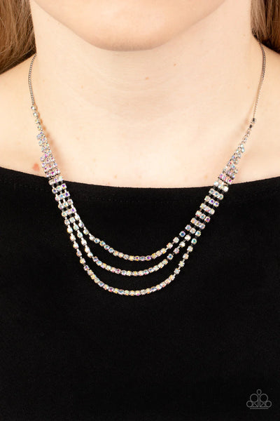 Surreal Sparkle Multi Necklace-Jewelry-Paparazzi Accessories-Ericka C Wise, $5 Jewelry Paparazzi accessories jewelry ericka champion wise elite consultant life of the party fashion fix lead and nickel free florida palm bay melbourne