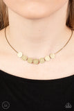 Slimmer Glimmer Brass Choker-Jewelry-Paparazzi Accessories-Ericka C Wise, $5 Jewelry Paparazzi accessories jewelry ericka champion wise elite consultant life of the party fashion fix lead and nickel free florida palm bay melbourne