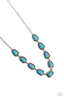 Southern Safari Blue Necklace-simple-Paparazzi Accessories-Ericka C Wise, $5 Jewelry Paparazzi accessories jewelry ericka champion wise elite consultant life of the party fashion fix lead and nickel free florida palm bay melbourne