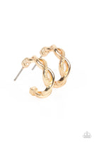 Infinite Incandescence Gold Earrings-Jewelry-Paparazzi Accessories-Ericka C Wise, $5 Jewelry Paparazzi accessories jewelry ericka champion wise elite consultant life of the party fashion fix lead and nickel free florida palm bay melbourne
