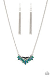 Flash of Fringe Green Necklace-Jewelry-Paparazzi Accessories-Ericka C Wise, $5 Jewelry Paparazzi accessories jewelry ericka champion wise elite consultant life of the party fashion fix lead and nickel free florida palm bay melbourne