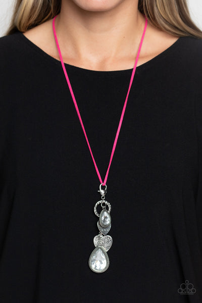 Casanova Clique Pink Necklace-Jewelry-Paparazzi Accessories-Ericka C Wise, $5 Jewelry Paparazzi accessories jewelry ericka champion wise elite consultant life of the party fashion fix lead and nickel free florida palm bay melbourne