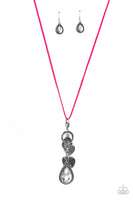 Casanova Clique Pink Necklace-Jewelry-Paparazzi Accessories-Ericka C Wise, $5 Jewelry Paparazzi accessories jewelry ericka champion wise elite consultant life of the party fashion fix lead and nickel free florida palm bay melbourne