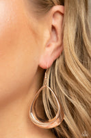 Subtle Solstice Rose Gold Earrings-Jewelry-Paparazzi Accessories-Ericka C Wise, $5 Jewelry Paparazzi accessories jewelry ericka champion wise elite consultant life of the party fashion fix lead and nickel free florida palm bay melbourne