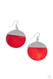 Shell Out Red Earrings-Jewelry-Paparazzi Accessories-Ericka C Wise, $5 Jewelry Paparazzi accessories jewelry ericka champion wise elite consultant life of the party fashion fix lead and nickel free florida palm bay melbourne