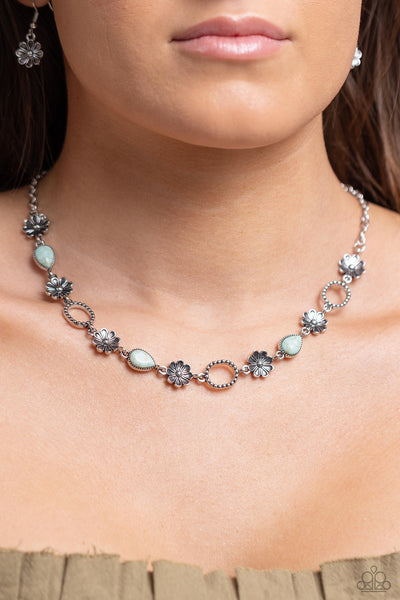 Casablanca Chic Blue Necklace-Jewelry-Paparazzi Accessories-Ericka C Wise, $5 Jewelry Paparazzi accessories jewelry ericka champion wise elite consultant life of the party fashion fix lead and nickel free florida palm bay melbourne