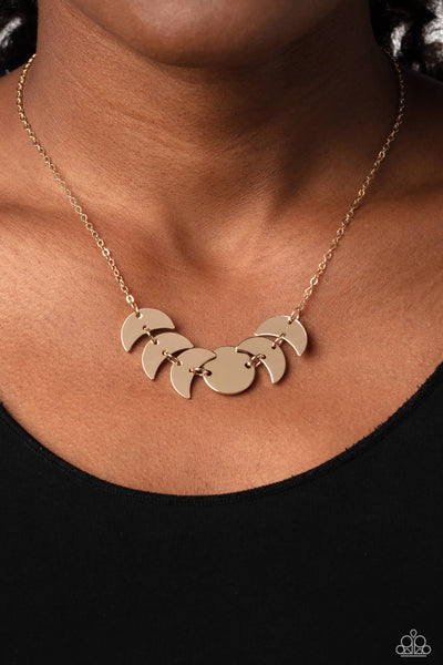 Gold hotsell lunar necklace