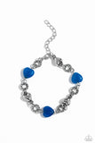 I Can Feel Your Heartbeat Blue Necklace-Jewelry-Paparazzi Accessories-Ericka C Wise, $5 Jewelry Paparazzi accessories jewelry ericka champion wise elite consultant life of the party fashion fix lead and nickel free florida palm bay melbourne