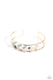 High-Wire Hallmark Gold Bracelet-Jewelry-Paparazzi Accessories-Ericka C Wise, $5 Jewelry Paparazzi accessories jewelry ericka champion wise elite consultant life of the party fashion fix lead and nickel free florida palm bay melbourne