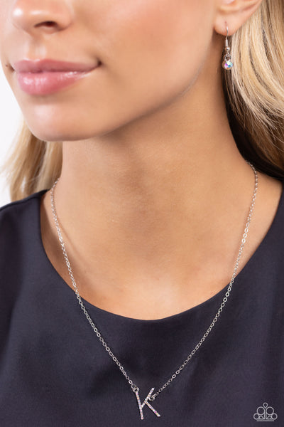 Initially Yours Multi Necklace- K-Jewelry-Paparazzi Accessories-Ericka C Wise, $5 Jewelry Paparazzi accessories jewelry ericka champion wise elite consultant life of the party fashion fix lead and nickel free florida palm bay melbourne