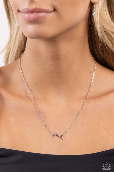 Initially Yours Multi Necklace- T-Jewelry-Paparazzi Accessories-Ericka C Wise, $5 Jewelry Paparazzi accessories jewelry ericka champion wise elite consultant life of the party fashion fix lead and nickel free florida palm bay melbourne