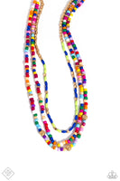 Multi-Colored Mashup Necklace-Jewelry-Paparazzi Accessories-Ericka C Wise, $5 Jewelry Paparazzi accessories jewelry ericka champion wise elite consultant life of the party fashion fix lead and nickel free florida palm bay melbourne