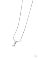 Seize the Initial - Silver Necklace - J-Jewelry-Paparazzi Accessories-Ericka C Wise, $5 Jewelry Paparazzi accessories jewelry ericka champion wise elite consultant life of the party fashion fix lead and nickel free florida palm bay melbourne