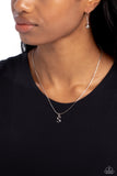 Seize the Initial - Silver Necklace - S-Jewelry-Paparazzi Accessories-Ericka C Wise, $5 Jewelry Paparazzi accessories jewelry ericka champion wise elite consultant life of the party fashion fix lead and nickel free florida palm bay melbourne