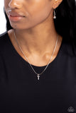 Seize the Initial - Silver Necklace - T-Jewelry-Paparazzi Accessories-Ericka C Wise, $5 Jewelry Paparazzi accessories jewelry ericka champion wise elite consultant life of the party fashion fix lead and nickel free florida palm bay melbourne