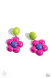 Poppin' Posies Pink Earrings-Jewelry-Paparazzi Accessories-Ericka C Wise, $5 Jewelry Paparazzi accessories jewelry ericka champion wise elite consultant life of the party fashion fix lead and nickel free florida palm bay melbourne