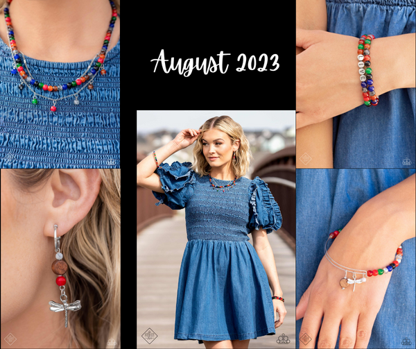 Simply Santa Fe, August 2023 Fashion Fix-Jewelry-Paparazzi Accessories-Ericka C Wise, $5 Jewelry Paparazzi accessories jewelry ericka champion wise elite consultant life of the party fashion fix lead and nickel free florida palm bay melbourne