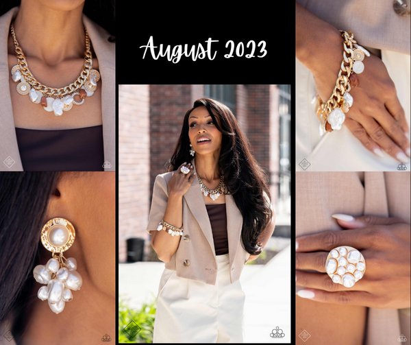Fiercely 5th Avenue August 2023 Fashion Fix-Jewelry-Paparazzi Accessories-Ericka C Wise, $5 Jewelry Paparazzi accessories jewelry ericka champion wise elite consultant life of the party fashion fix lead and nickel free florida palm bay melbourne