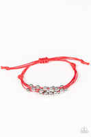 Without Skipping a Bead Red Bracelet-Jewelry-Paparazzi Accessories-Ericka C Wise, $5 Jewelry Paparazzi accessories jewelry ericka champion wise elite consultant life of the party fashion fix lead and nickel free florida palm bay melbourne