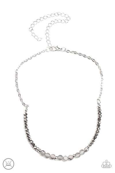 Space Odyssey Silver Necklace-Jewelry-Paparazzi Accessories-Ericka C Wise, $5 Jewelry Paparazzi accessories jewelry ericka champion wise elite consultant life of the party fashion fix lead and nickel free florida palm bay melbourne