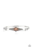 Stone Scrolls Brown Bracelet-Jewelry-Ericka C Wise, $5 Jewelry-Ericka C Wise, $5 Jewelry Paparazzi accessories jewelry ericka champion wise elite consultant life of the party fashion fix lead and nickel free florida palm bay melbourne