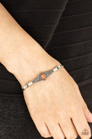 Stone Scrolls Brown Bracelet-Jewelry-Ericka C Wise, $5 Jewelry-Ericka C Wise, $5 Jewelry Paparazzi accessories jewelry ericka champion wise elite consultant life of the party fashion fix lead and nickel free florida palm bay melbourne