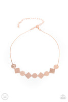 Don't Get Bent Out of Shape Copper Necklace-Jewelry-Paparazzi Accessories-Ericka C Wise, $5 Jewelry Paparazzi accessories jewelry ericka champion wise elite consultant life of the party fashion fix lead and nickel free florida palm bay melbourne