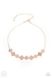 Don't Get Bent Out of Shape Copper Necklace-Jewelry-Paparazzi Accessories-Ericka C Wise, $5 Jewelry Paparazzi accessories jewelry ericka champion wise elite consultant life of the party fashion fix lead and nickel free florida palm bay melbourne