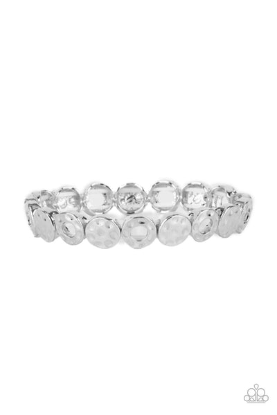 Metro Metalsmith Silver Bracelet-Jewelry-Paparazzi Accessories-Ericka C Wise, $5 Jewelry Paparazzi accessories jewelry ericka champion wise elite consultant life of the party fashion fix lead and nickel free florida palm bay melbourne