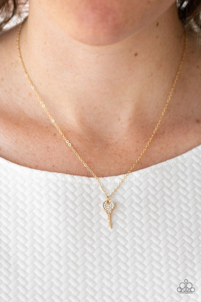 Key Figure Gold Necklace – Ericka C Wise, $5 Jewelry