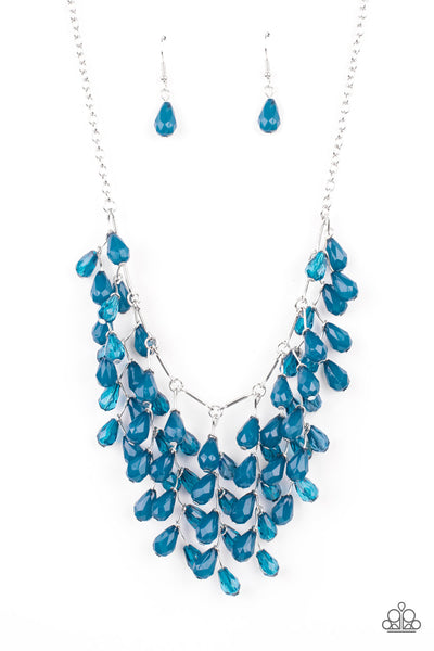 Garden Fairytale Blue Necklace-Jewelry-Paparazzi Accessories-Ericka C Wise, $5 Jewelry Paparazzi accessories jewelry ericka champion wise elite consultant life of the party fashion fix lead and nickel free florida palm bay melbourne