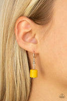 Tranquil Trendsetter Yellow Necklace-Jewelry-Paparazzi Accessories-Ericka C Wise, $5 Jewelry Paparazzi accessories jewelry ericka champion wise elite consultant life of the party fashion fix lead and nickel free florida palm bay melbourne